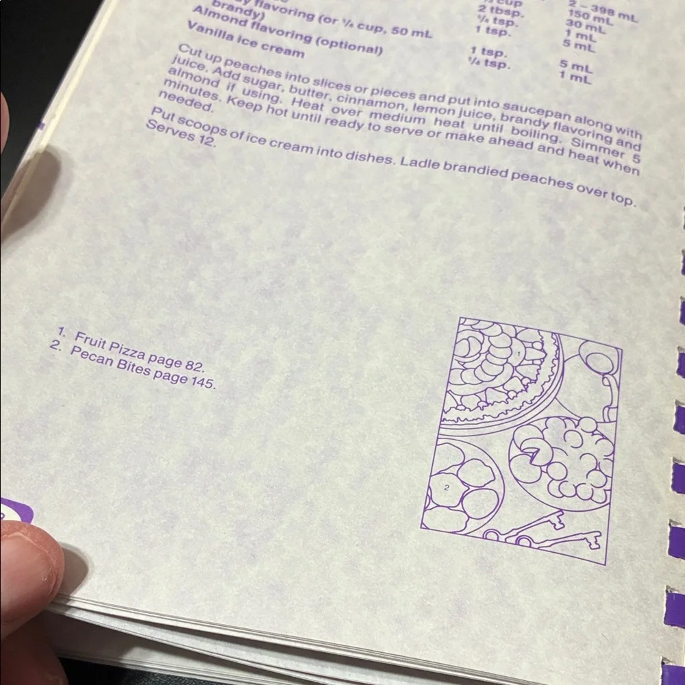 Vintage Company’s coming Desserts Cookbook by Jean Paré - Purple Cover